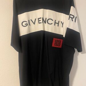 Givenchy Black and White Short Sleeve Tee
